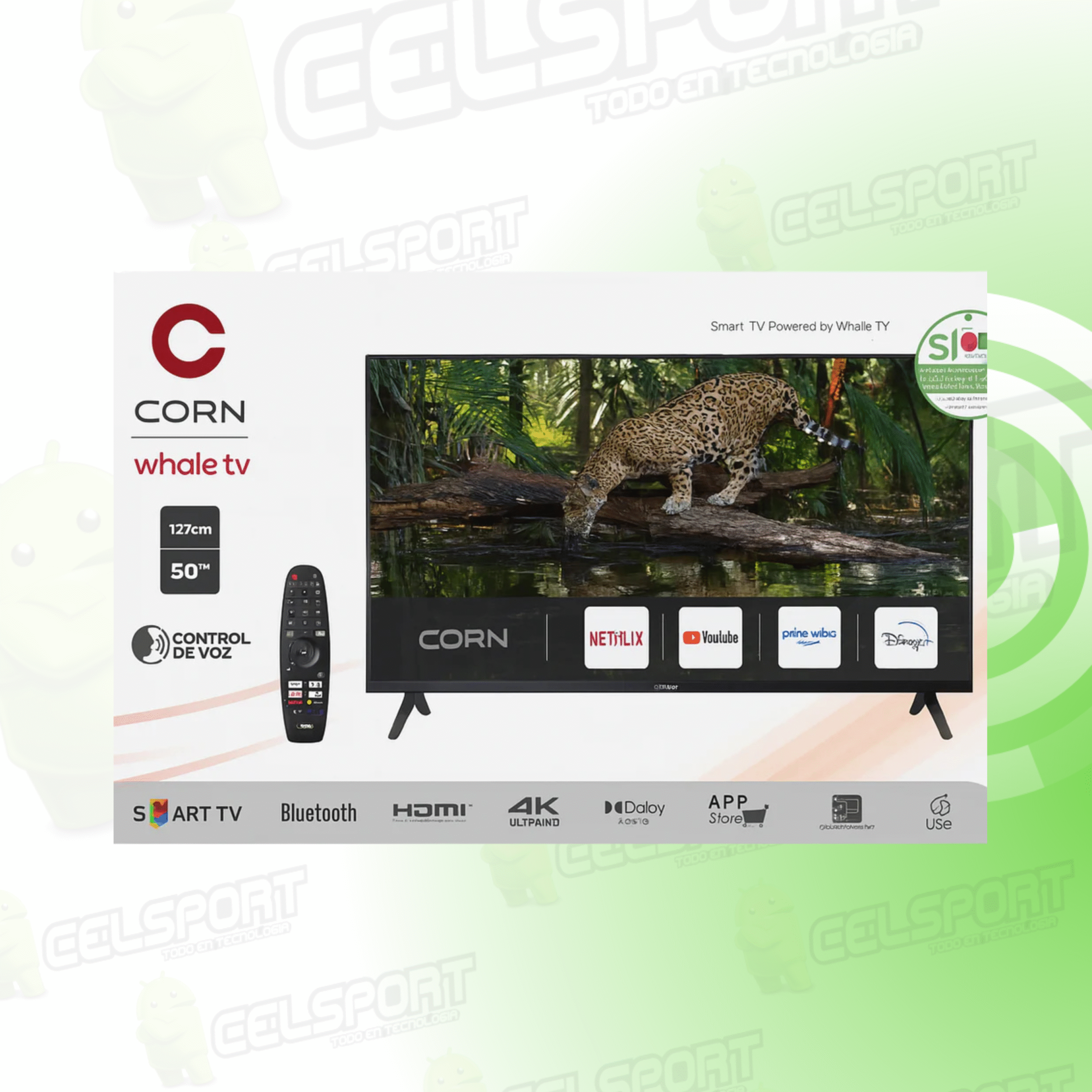 Televisor Smart TV CORN 50” 4K UHD